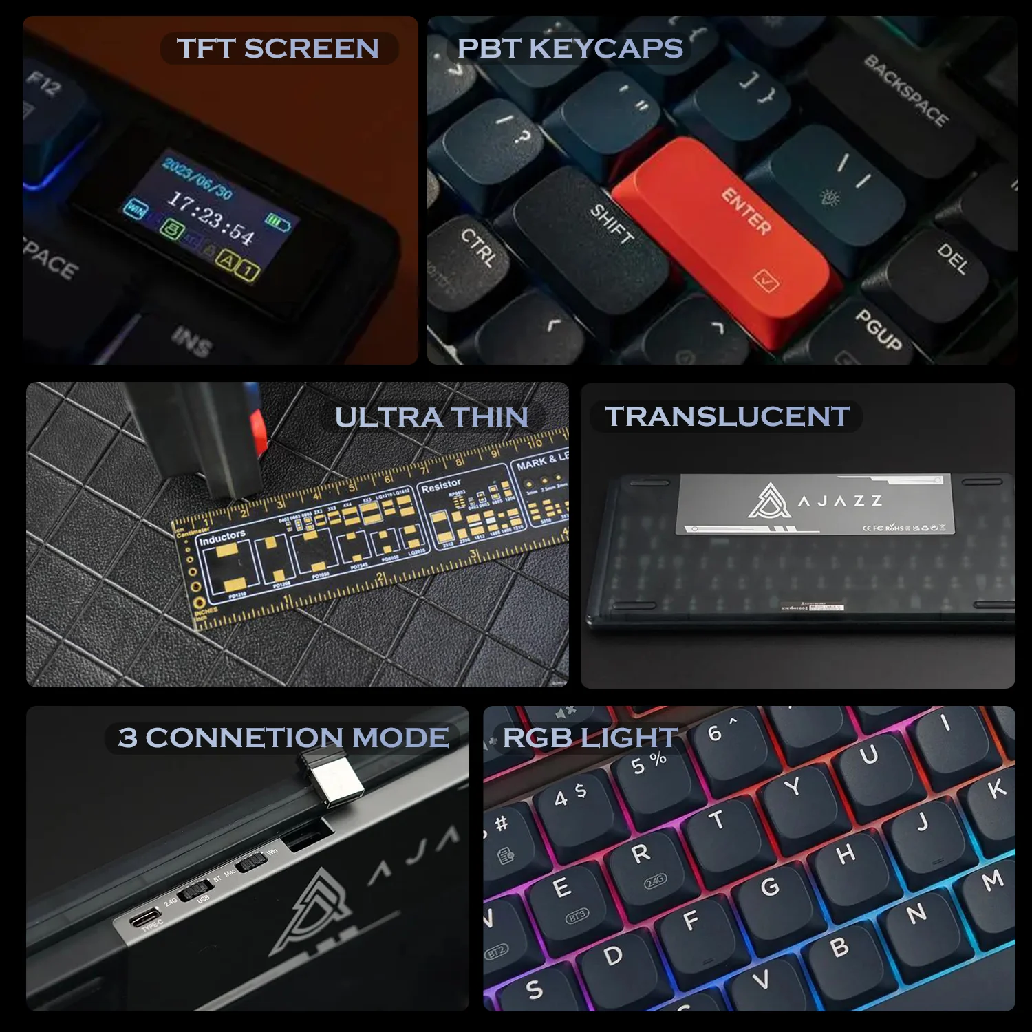 ATTACK SHARK x AJAZZ AK832 Mechanical Keyboard - Image 12