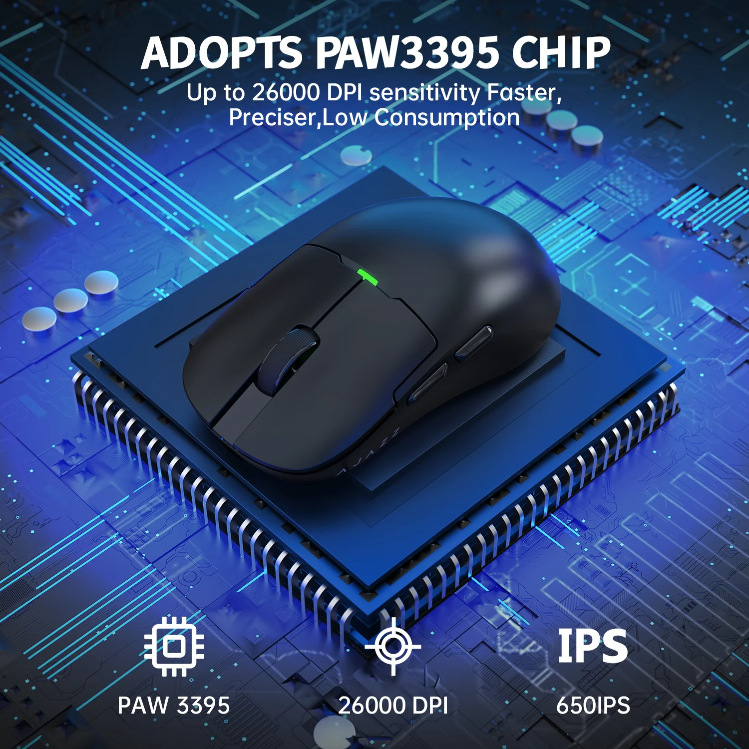 ATTACK SHARK x AJ159P Tri-mode Gaming Mouse with with Magnetic Charging Dock - Image 11