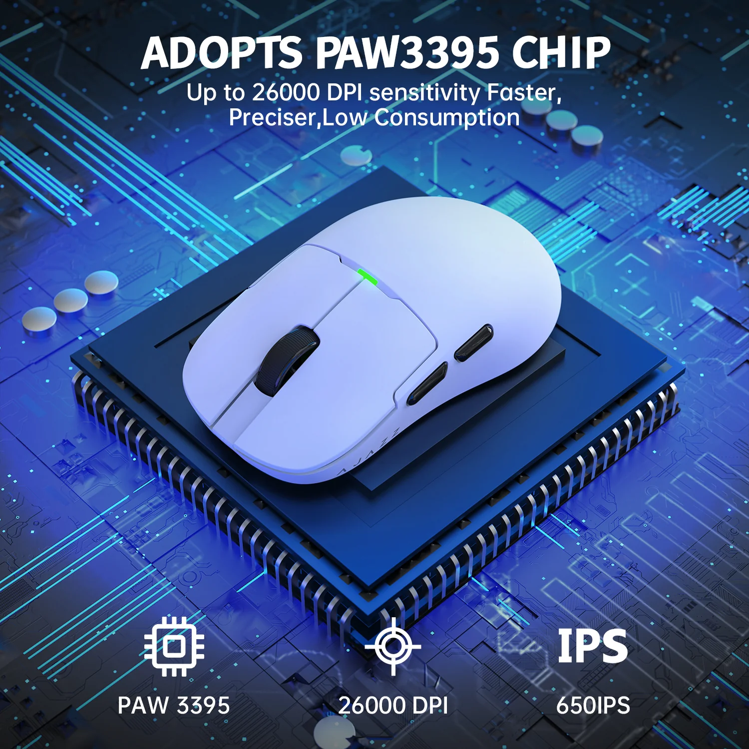 ATTACK SHARK x AJ159P Tri-mode Gaming Mouse with with Magnetic Charging Dock - Image 21