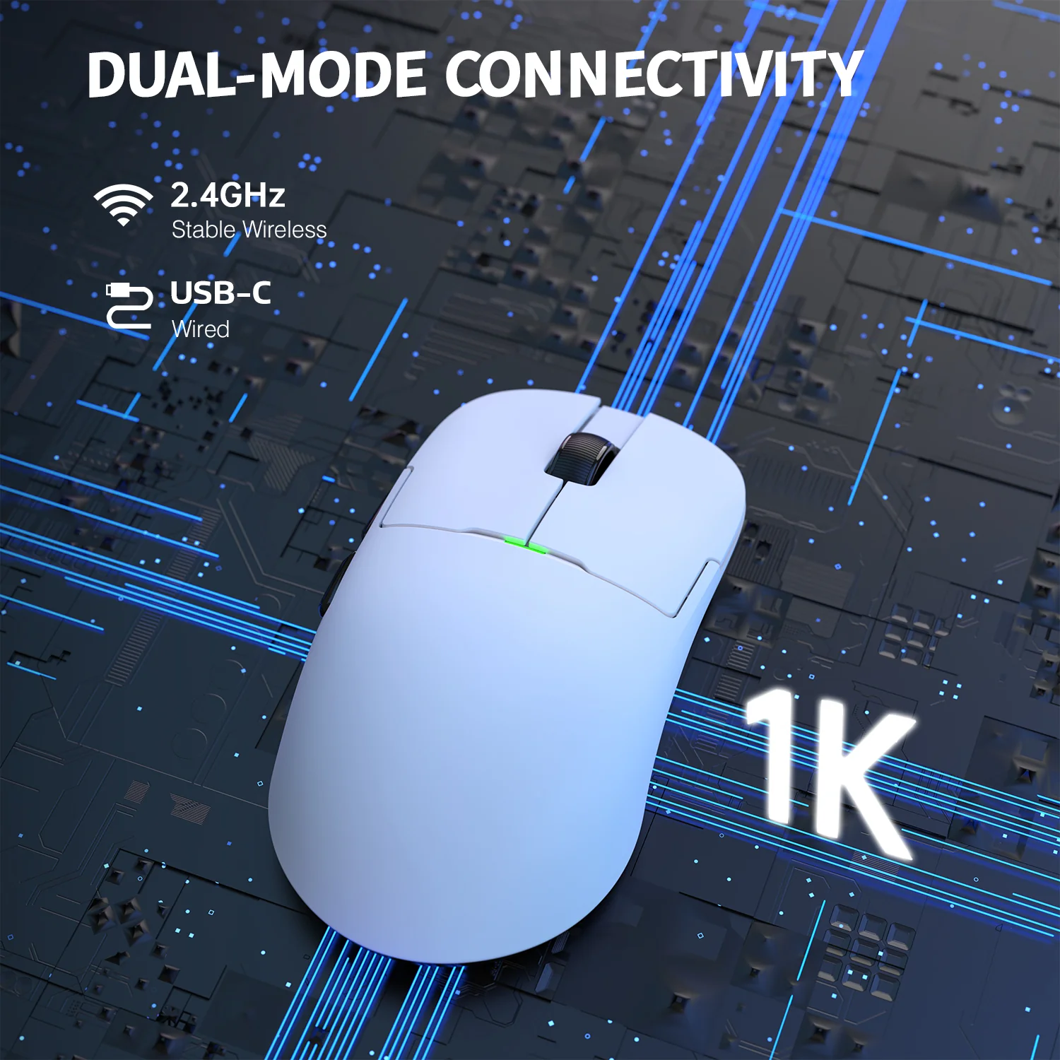 ATTACK SHARK x AJ159P Tri-mode Gaming Mouse with with Magnetic Charging Dock - Image 5