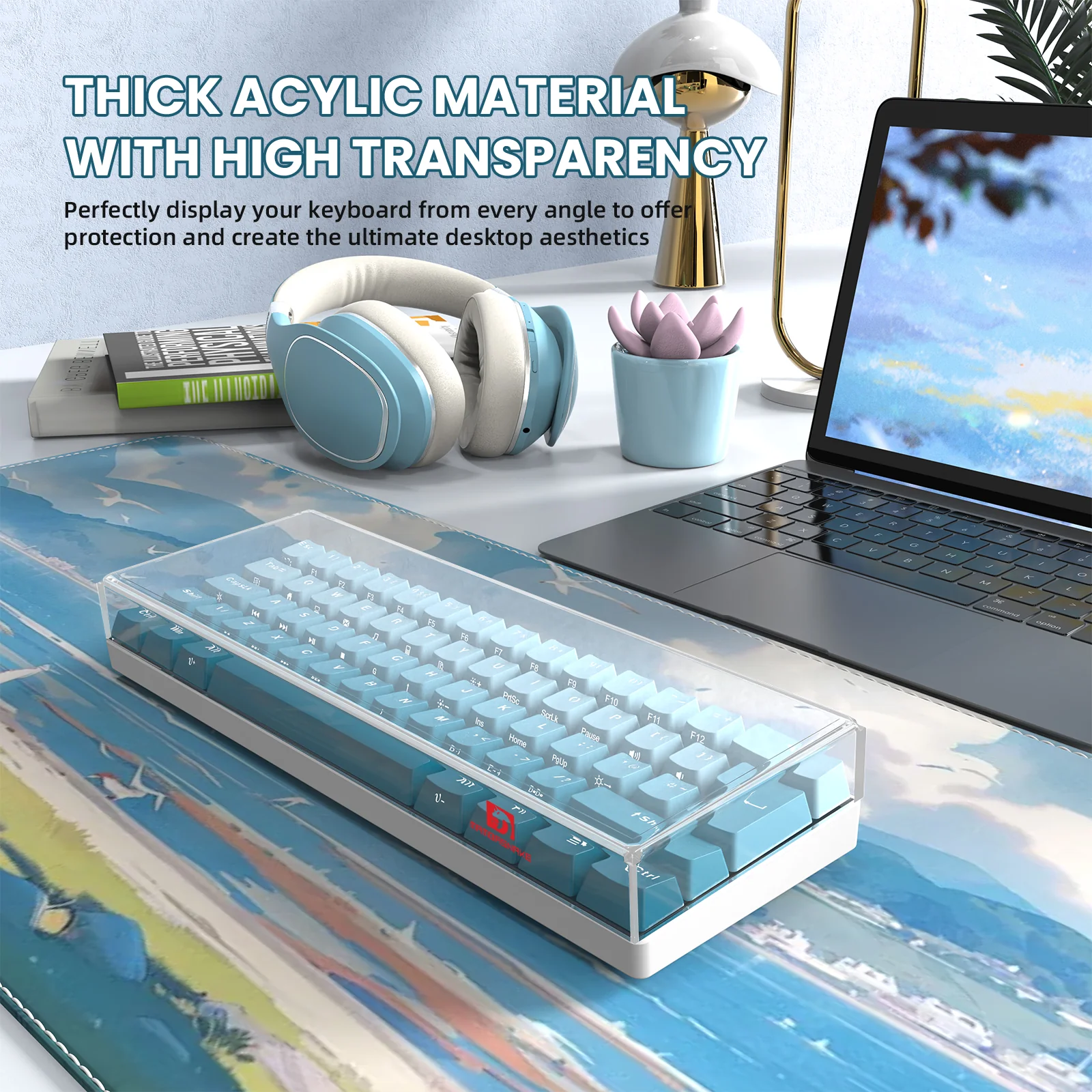 ATTACK SHARK x MAMBASNAKE 68-Key Keyboard Cover Fade Color - Image 17