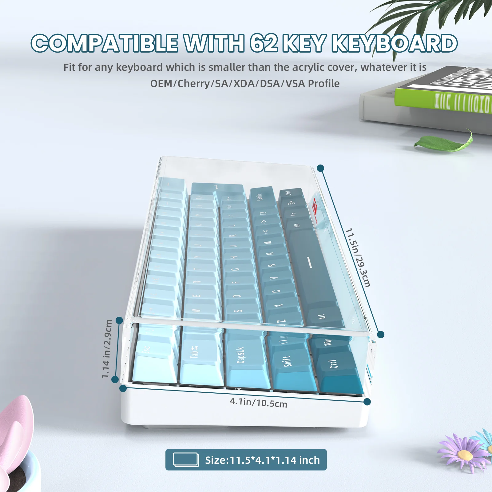 ATTACK SHARK x MAMBASNAKE 68-Key Keyboard Cover Fade Color - Image 19