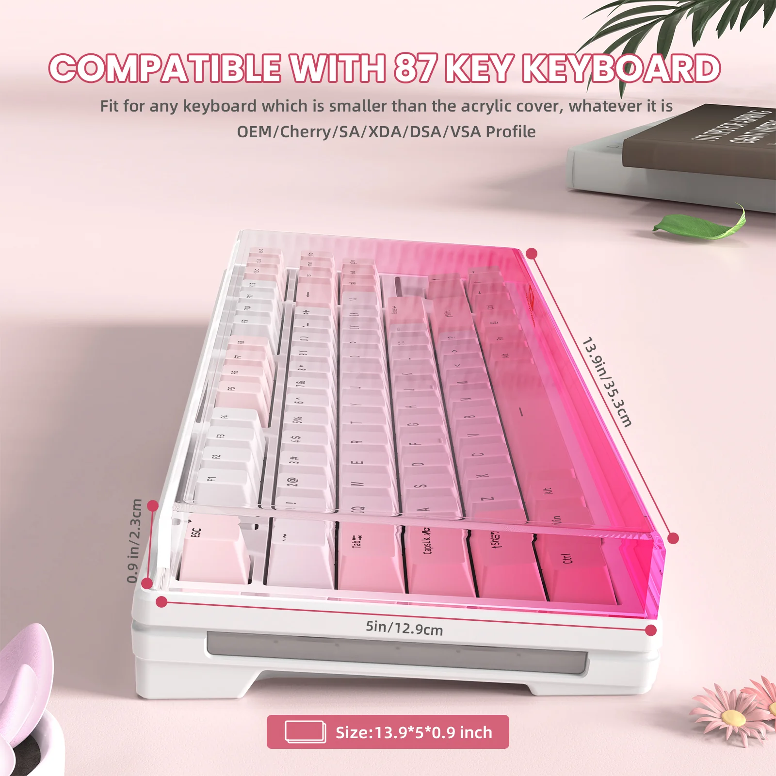 ATTACK SHARK x MAMBASNAKE 87-Key Keyboard Cover Fade Color - Image 12