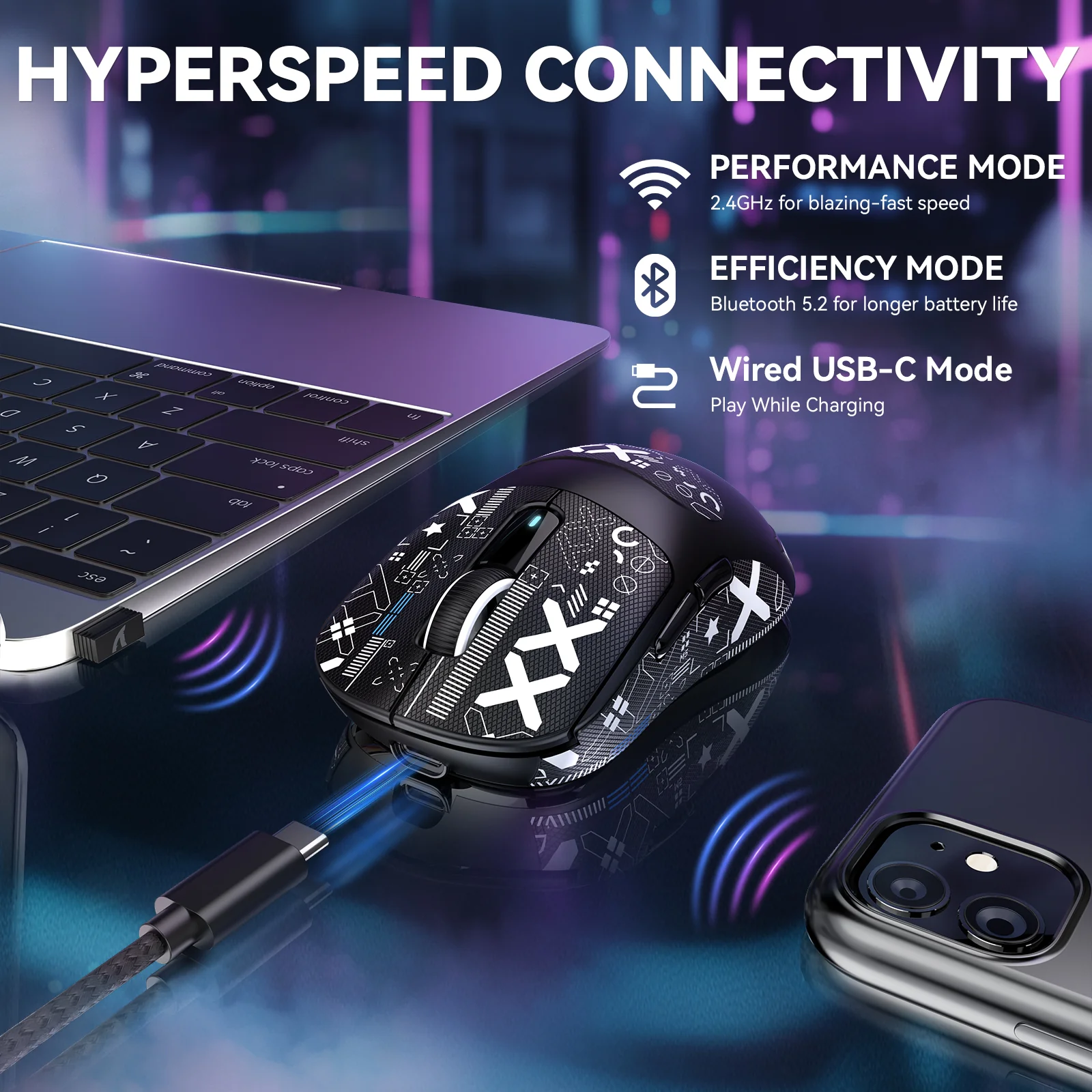 ATTACK SHARK X3MAX PAW3950 Wireless Gaming Mouse - Image 33