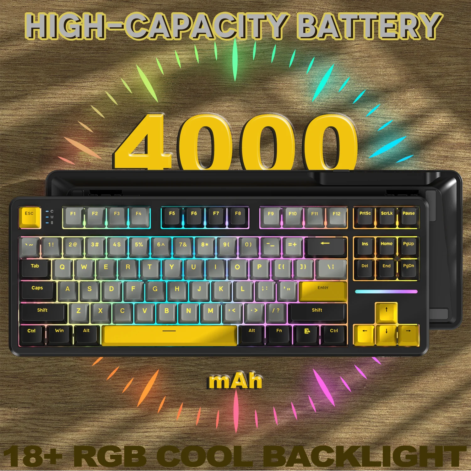 ATTACK SHARK X87 Tri-mode Gasket Mechanical Keyboard - Image 15
