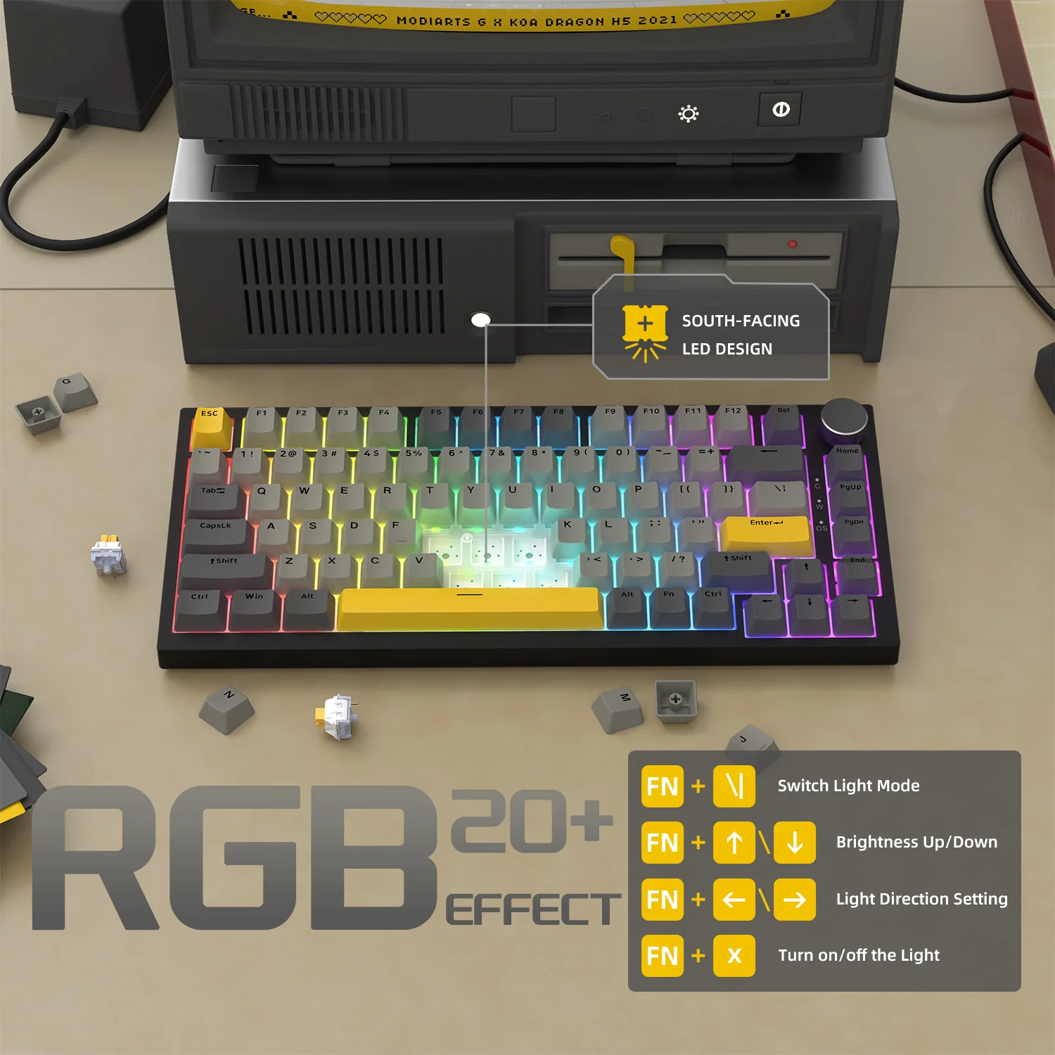 ATTACK SHARK x AJAZZ AK820 Wired Mechanical keyboard - Image 8