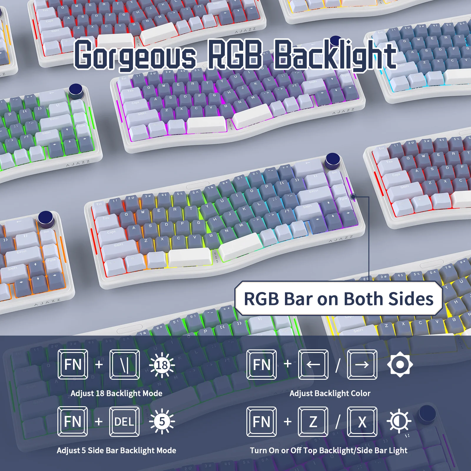 ATTACK SHARK x AJAZZ AKS068 Alice Mechanical Keyboard - Image 24
