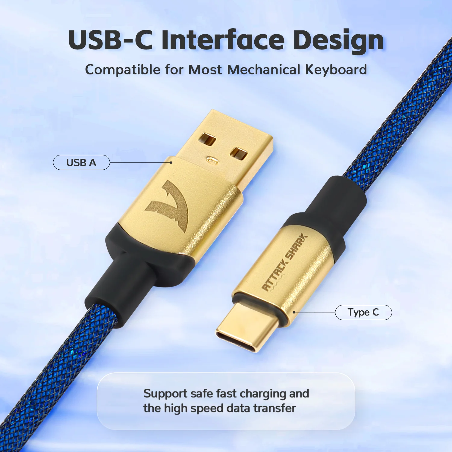 ATTACK SHARK C03 COILED CABLE - Image 38