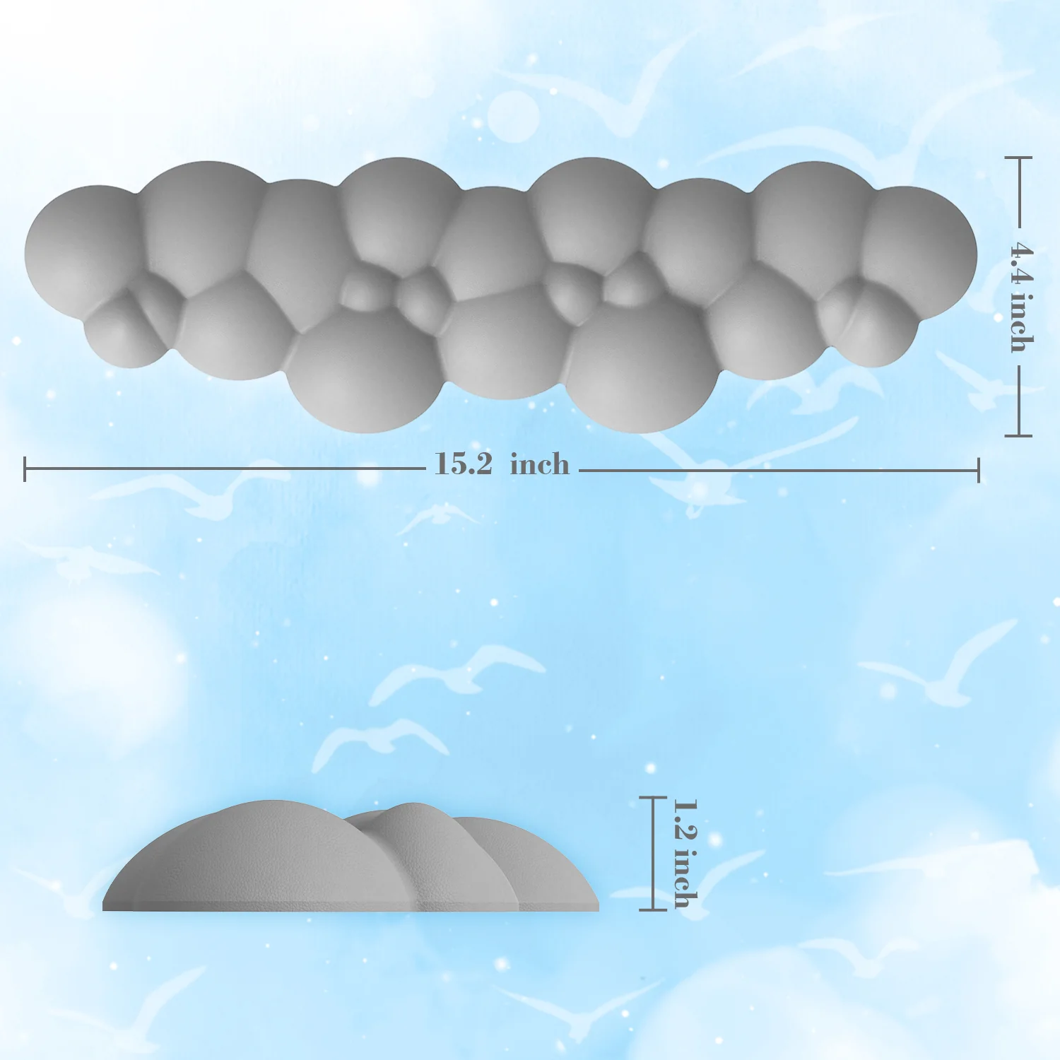 ATTACK SHARK Cloud Keyboard Wrist Rest - Image 27