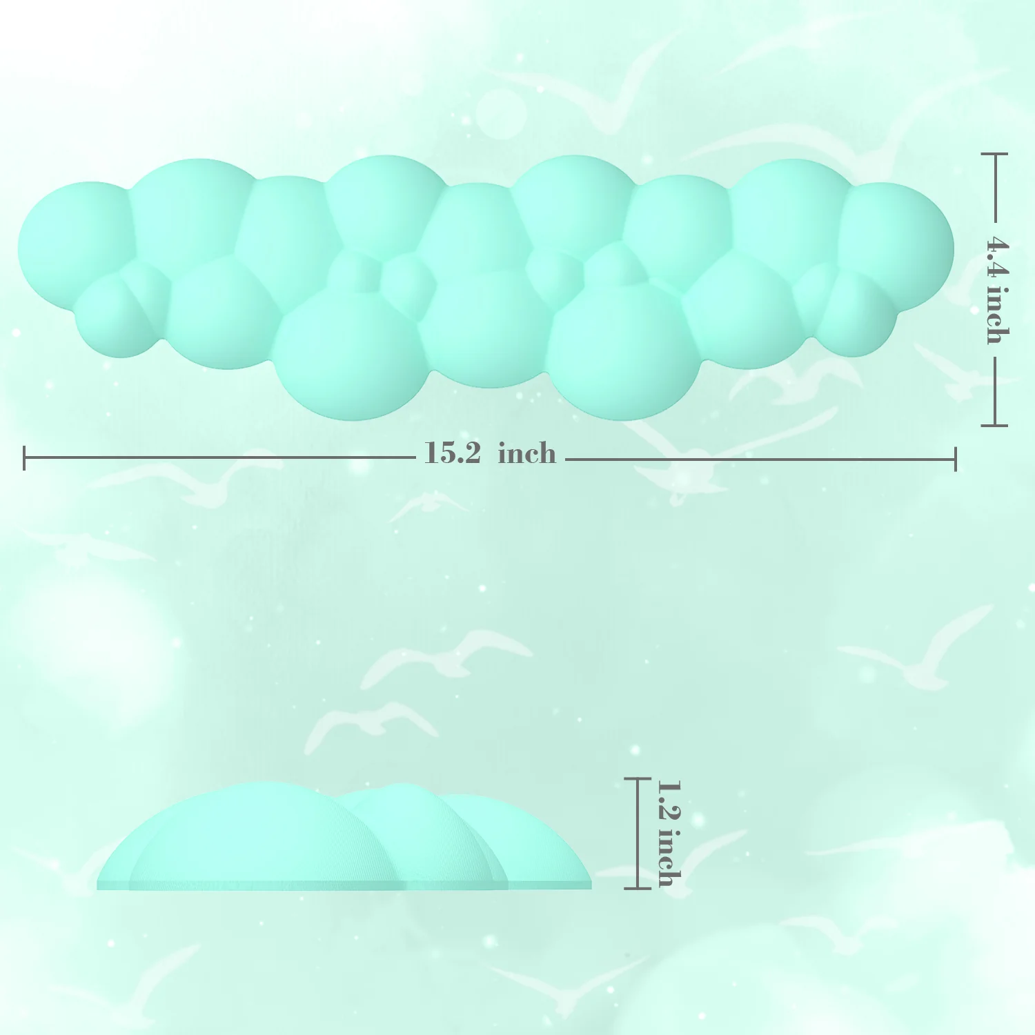 ATTACK SHARK Cloud Keyboard Wrist Rest - Image 76