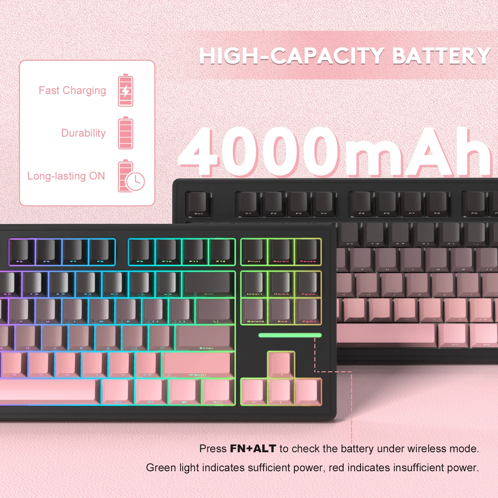 ATTACK SHARK M87 Wireless Mechanical Keyboard - Image 42