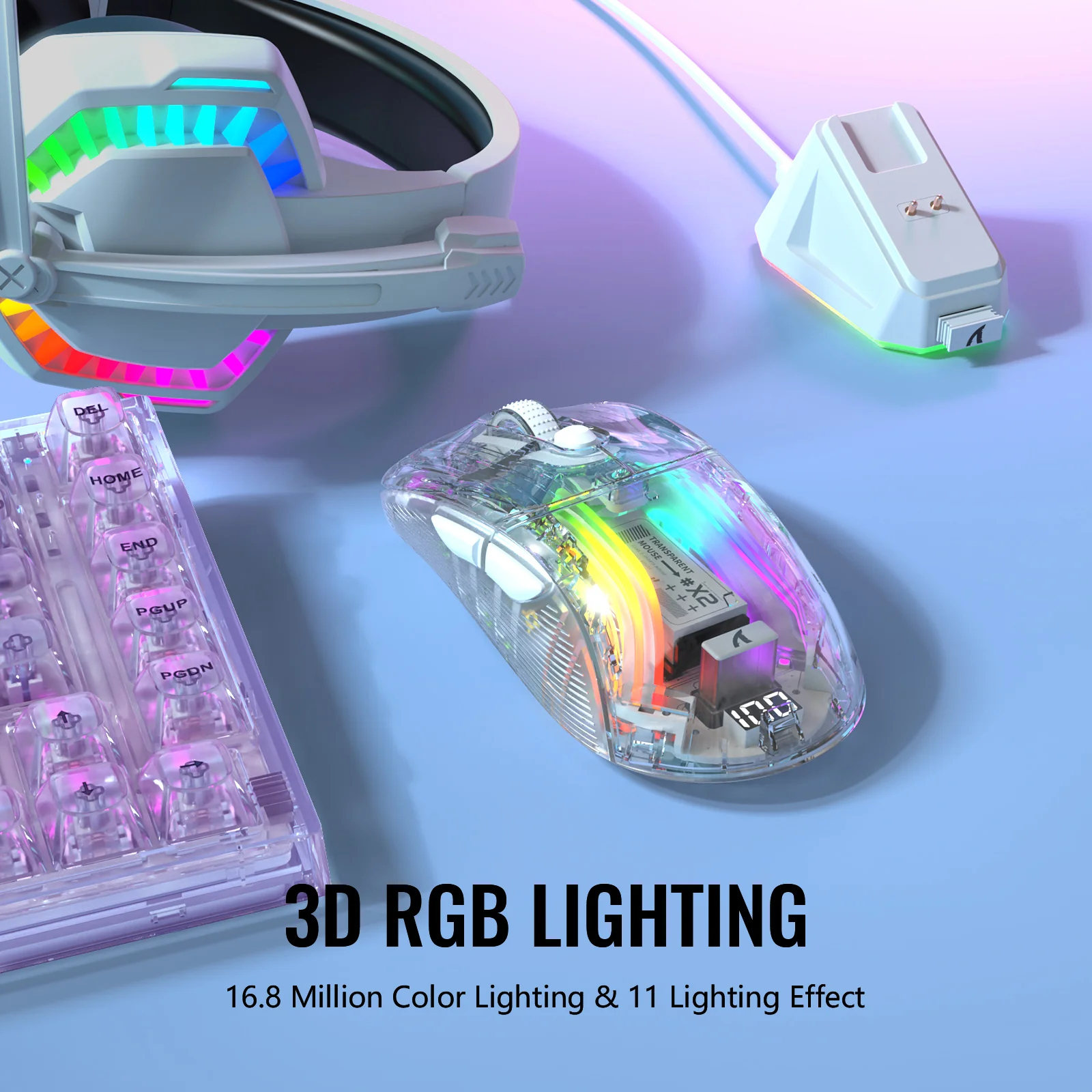 ATTACK SHARK X2PRO Wireless Gaming Mouse with Charging Dock - Image 14